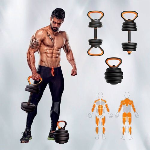 Fed-Fed Kit haltères 10kg +kettlebells Xiaomi-1