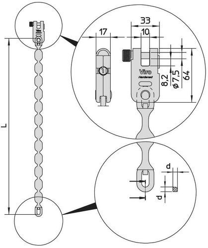 Viro-Viro Chain Antivol Block 2-1