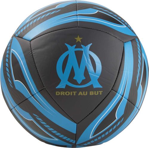 PUMA-Ballon de Football Puma de l'Olympique de Marseille Icon Black Azur-image-1