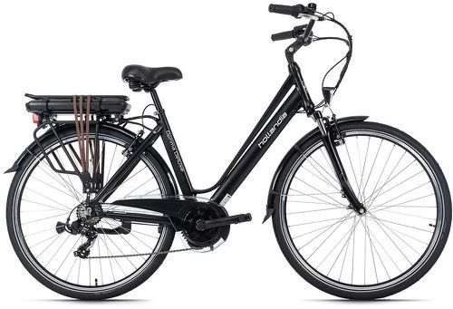 Hollandia-Vélo électrique Aluminium 28'' Optima Deluxe Noir-image-1