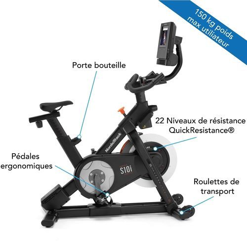 NORDICTRACK-S10I Studio Cycle Connecté Ifit/ 13 Kg inertie - Velo biking-2