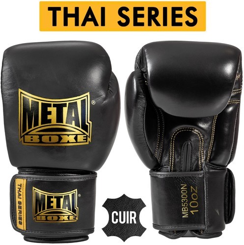METAL BOXE-Gants de boxe cuir Metal Boxe thai series-image-1