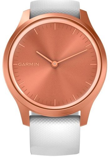 GARMIN-Garmin - Vivomove Style - Montre Connectée a Aiguilles Mécaniques et écran Tactile - Suivi GPS - Rose Gold/ White-1