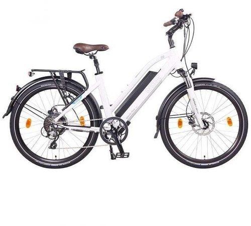 NCM BIKE-Vélo électrique Trekking NCM Milano Plus Blanc - 26'', 250W, Batterie 48V 16Ah 768Wh-image-1