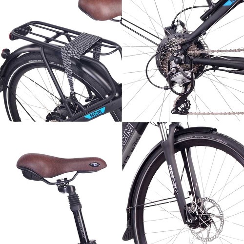 NCM BIKE-Vélo électrique Trekking NCM Milano Plus Noir - 28'', 250W, Batterie 48V 16Ah 768Wh-2