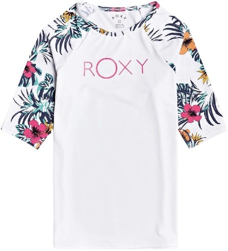 ROXY-Maillot Lycro Blanc Fille Roxy Love Waimea-image-1