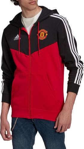 adidas Performance-Veste à capuche Manchester United 3-Stripes Full-Zip-image-1