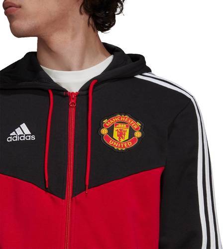 adidas Performance-Veste à capuche Manchester United 3-Stripes Full-Zip-2