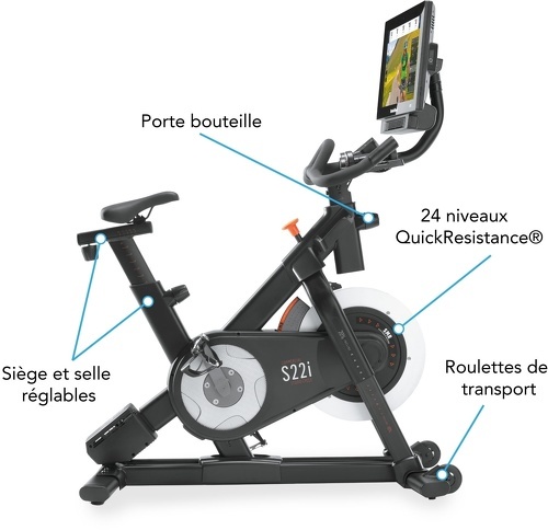 NORDICTRACK-S22I Studio Cycle Connecté Ifit/ 13Kg Effective Inertia - Velo biking-3