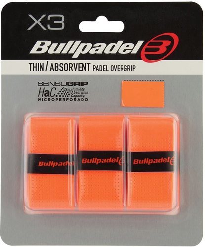 BULLPADEL-Surgrips Bullpadel Perforés Orange x 3-image-1