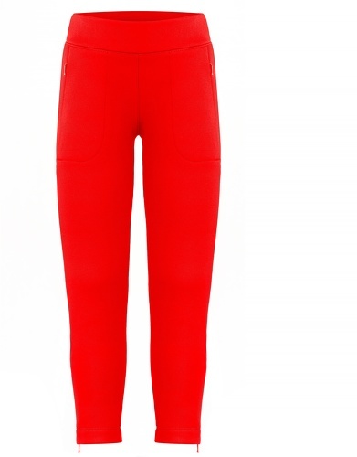 POIVRE BLANC-Pantalon En Polaire Extensible 1621 Poivre Blanc Scarlet-red6 Fille-image-1