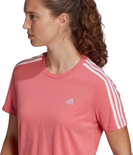 adidas Sportswear-T-shirt Essentials Loose 3-Stripes Cropped-2