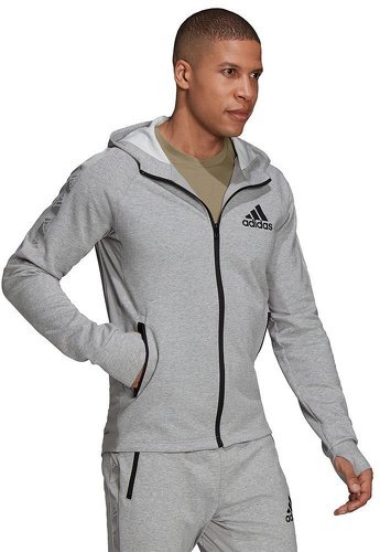 adidas Performance-Veste à capuche AEROREADY Designed to Move Sport Motion Logo-3