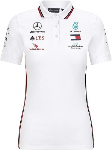 MERCEDES AMG PETRONAS MOTORSPORT-Polo Femme Mercedes AMG Petronas Motorsport Team Officiel F1 Formula Driver-image-1