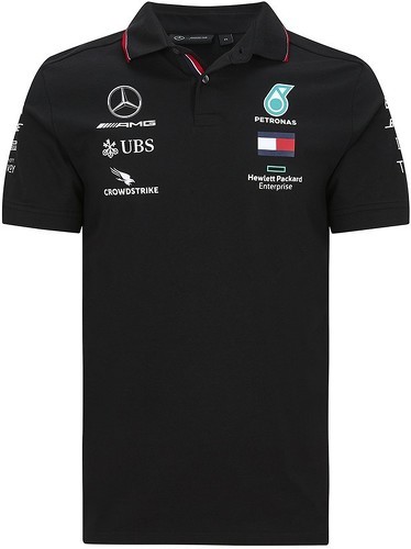 MERCEDES AMG PETRONAS MOTORSPORT-Polo Homme Mercedes AMG Petronas Motorsport Team Officiel F1 Formula Driver-image-1