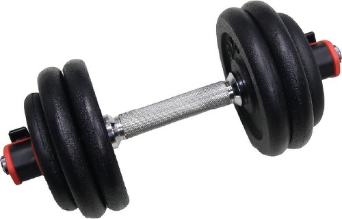 O'Fitness-Set Barre + Haltere 93 KG - O'fitness - Tout Inclus ( barres, disques, stoppers, etc )-image-1