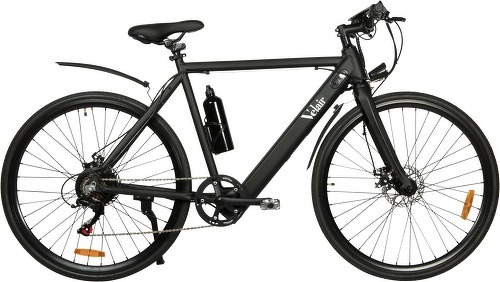 Velair-Vélo électrique Nova Velair 28'' - Shimano 6 vitesses - Freins à disques - Autonomie 40 km - Cadre aluminium - Noir-image-1