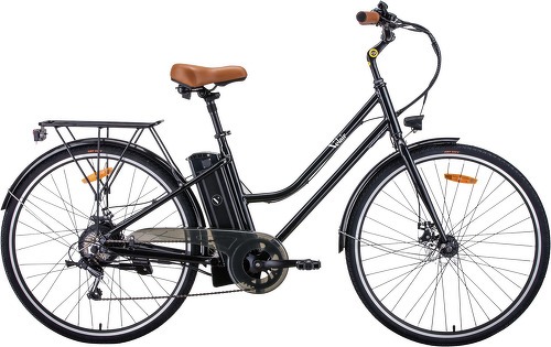 Velair-Vélo électrique Horizon Velair 28'' - Shimano 7 Vitesses - Freins à disques - Autonomie 50 km - Cadre aluminium - Noir-image-1