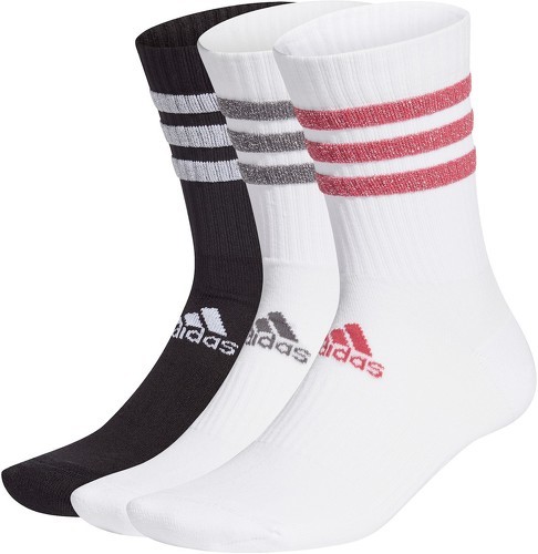 adidas Performance-3 Paires Glam 3-Bandes Cushionedsport - Chaussettes de running-0