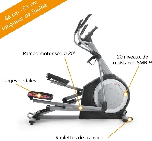 PRO FORM-Endurance 720E Connecté Ifit/ Rampe Inclinable 0°-20° / 20 Niveaux De Résistance - Velo elliptique-2