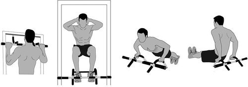 TUNTURI-Tunturi Barre Dominée Door Trainer-1