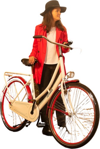 Ks Cycling V lo Hollandais Dame 28 Tussaud Rouge Tc 49 Cm