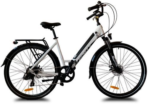 URBANBIKER-Vélo de ville électrique Urbanbiker Sidney, blanc 28", Moteur arrière 250W, 540 Wh (36 V 15 Ah)-image-1