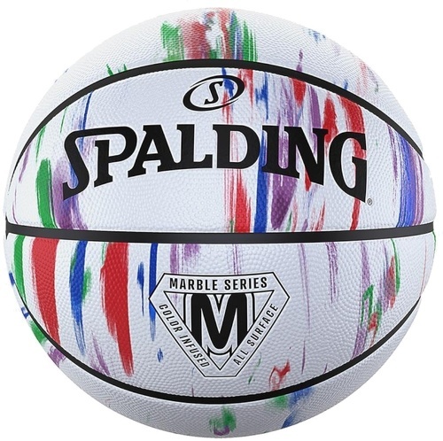 SPALDING-Ballon de Basketball Spalding Marble White-image-1