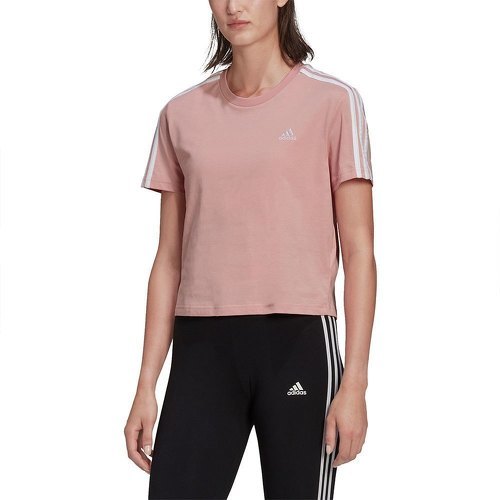 adidas Sportswear-T-shirt Essentials Loose 3-Stripes Cropped-2