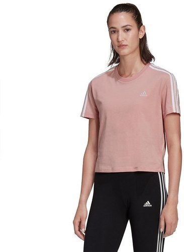 adidas Sportswear-T-shirt Essentials Loose 3-Stripes Cropped-3