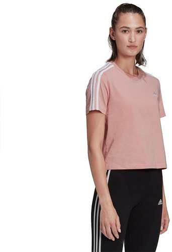 adidas Sportswear-T-shirt Essentials Loose 3-Stripes Cropped-4