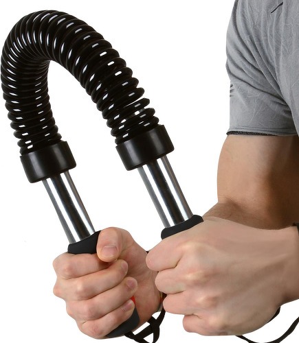 Physionics®-Power Twister Barre a Ressort Appareil Bras Gym Sport 20/30/40/50 kg Résistance 40 kg de Résistance-image-4