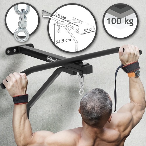 Physionics®-Support pour Sac de Frappe Barre de Traction Montage Mural Fitness Pull Up-image-3