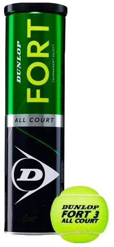 DUNLOP-Lot de 2 tubes de 4 balles de tennis Dunlop fort all court-image-1