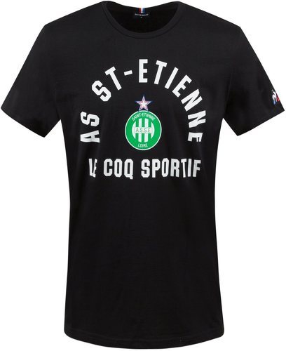 LE COQ SPORTIF-AS Saint Etienne T-shirt Noir Homme Le Coq Sportif-image-1