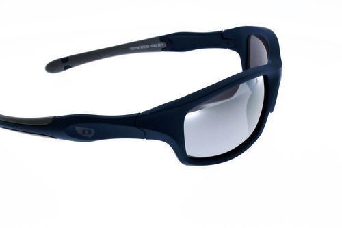 Demetz-Lunettes de Soleil DEMETZ TIDY Bleu Mat, Verre miroir mixte 8 à 11 ans Indice 3-3
