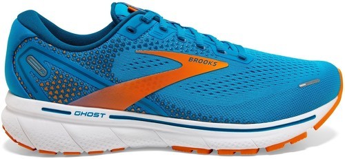 Brooks-Brooks ghost 14 vivid blue et orange chaussures de running-image-1