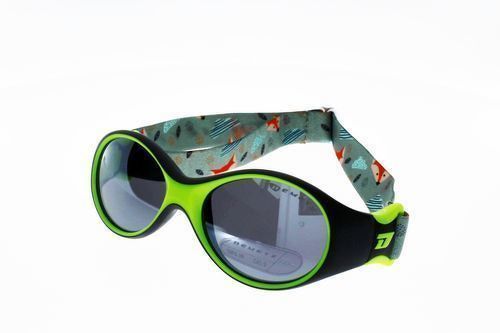 Demetz-Lunettes de Soleil DEMETZ BABY CLIP citron vert gris foncé , branches ou sangle Bébé 6 à 36 mois Indice 3 Ultra Flex et évolutive-1