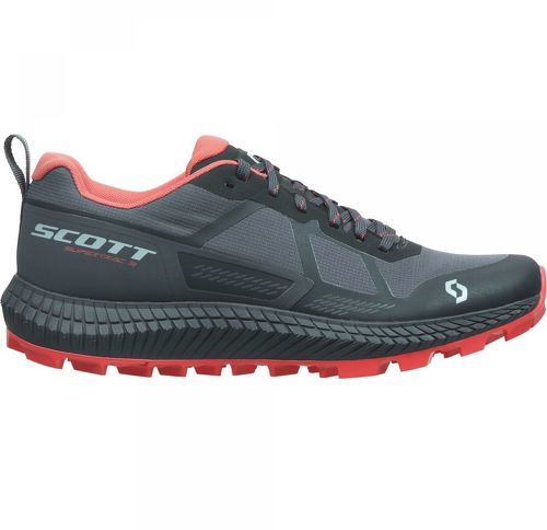 SCOTT -Scott supertrac 3  noire et corail chaussures de trail-image-1