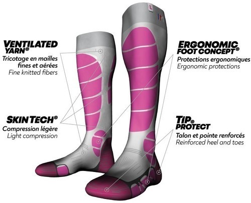MONNET-Monnet X-Light Wool - Chaussettes de ski-4