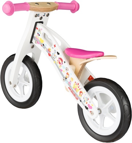 BIKESTAR-BIKESTAR Vélo Draisienne Enfants en bois pour garcons et filles de 2 - 3 ans | Vélo sans pédales évolutive 10 pouces | Blanc-2