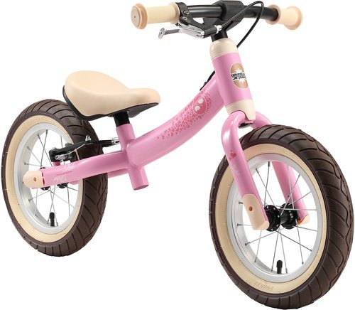 BIKESTAR-BIKESTAR Vélo Draisienne Enfants pour garcons et filles de 3 - 4 ans | Vélo sans pédales évolutive 12 pouces sportif | Rose-image-1