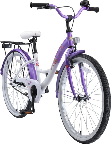 BIKESTAR-BIKESTAR Vélo enfant pour filles de 10 - 13 ans | Bicyclette enfant 24 pouces classique avec freins | Rose-1