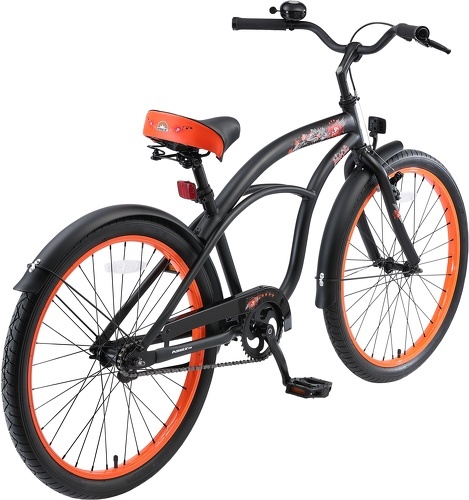 BIKESTAR-BIKESTAR Vélo enfant pour garcons et filles de 10 - 13 ans | Bicyclette enfant 24 pouces cruiser avec freins | Noir & Vert-4