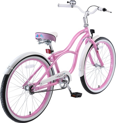 BIKESTAR-BIKESTAR Vélo enfant pour garcons et filles de 10 - 13 ans | Bicyclette enfant 24 pouces cruiser avec freins | Noir & Vert-4