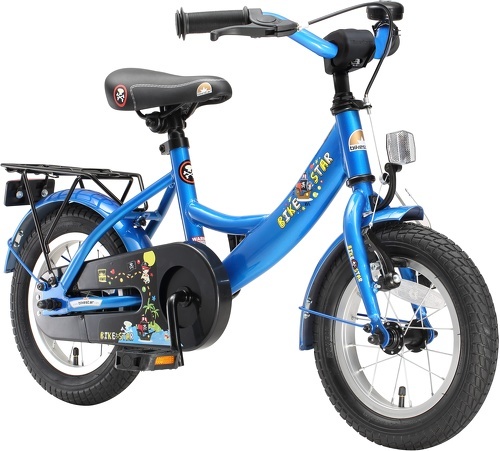 BIKESTAR-BIKESTAR Vélo enfant pour garcons et filles de 3 - 4 ans | Bicyclette enfant 12 pouces classique avec freins | Bleu-image-1