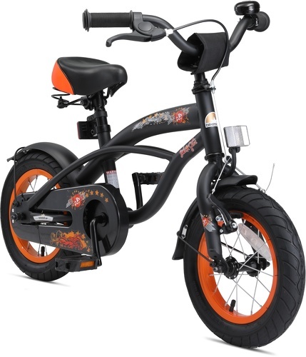 BIKESTAR-BIKESTAR Vélo enfant pour garcons et filles de 3 - 4 ans | Bicyclette enfant 12 pouces cruiser avec freins | Noir-image-1