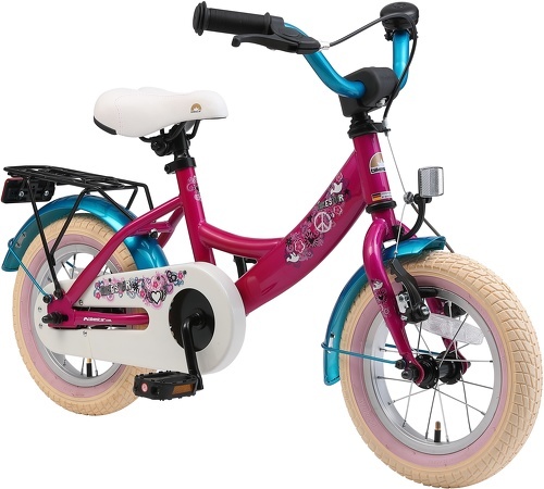 BIKESTAR-BIKESTAR Vélo enfant pour garcons et filles de 3 - 4 ans | Bicyclette enfant 12 pouces moderne avec freins | Berry & Turquoise-image-1