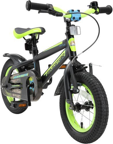 BIKESTAR-BIKESTAR Vélo enfant pour garcons et filles de 3 - 4 ans | Bicyclette enfant 12 pouces Mountainbike avec freins | Noir & Vert-image-1