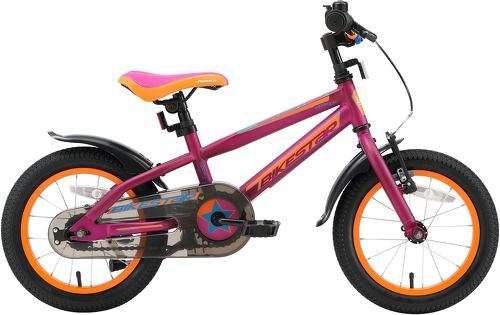 BIKESTAR-BIKESTAR Vélo enfant pour garcons et filles de 4 - 5 ans | Bicyclette enfant 14 pouces VTT avec freins | Noir & Vert-1